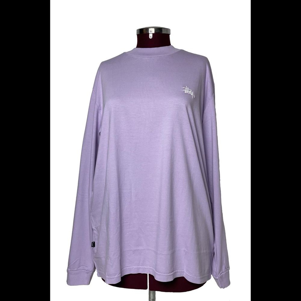 STUSSY - Mock Neck Long Sleeve Tee - Picture 2 of 4